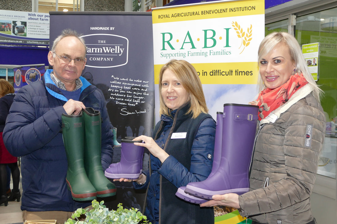 Stepping up support –Warm Welly Company pledges wellies to R.A.B.I awareness campaign