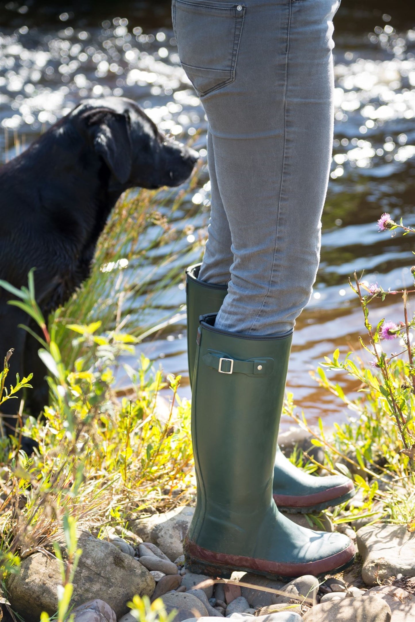 Green Adults Neoprene Lined Field Warm Wellies