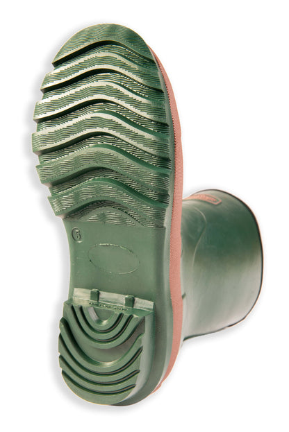Green Adults Short Warm Wellies