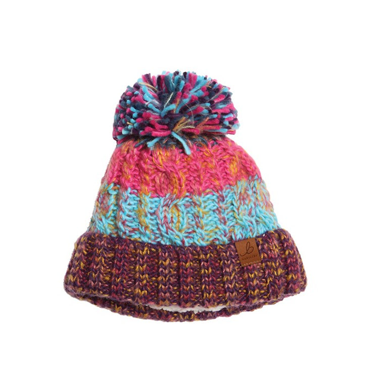 Bartleby Youths Waterproof Chunky Bobble Hat