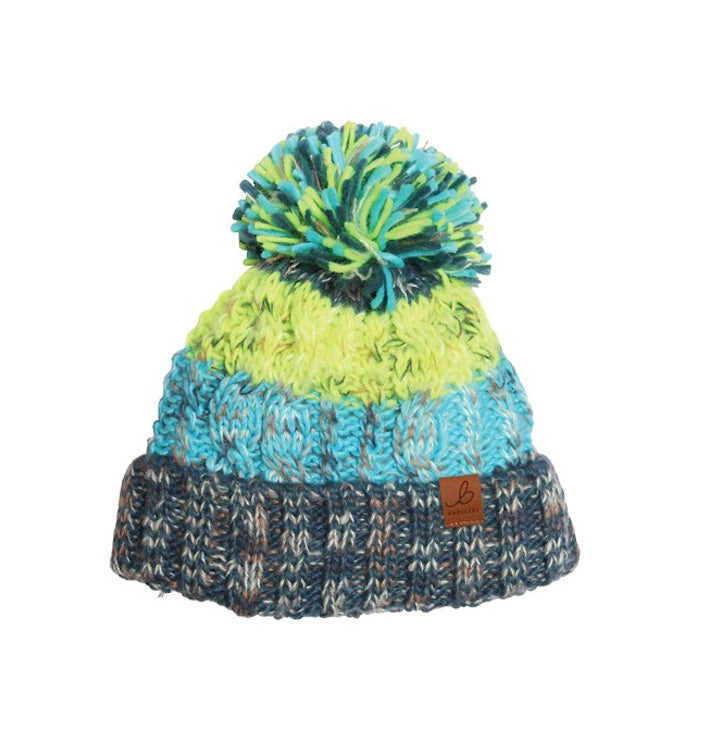 Bartleby Youths Waterproof Chunky Bobble Hat