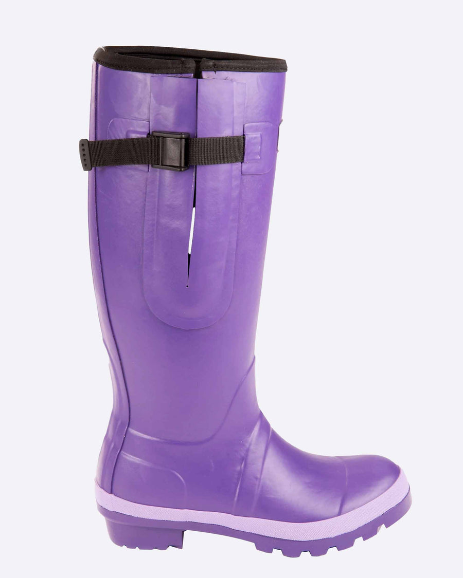 Purple Adults Wide Warm Wellies