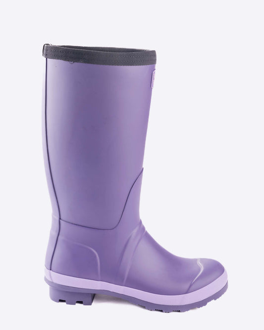 Purple Junior Warm Wellies (Sizes 1-5)