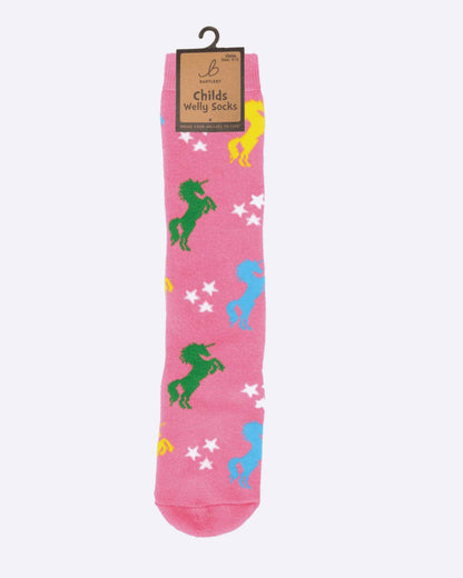 Childs Welly Socks - Mystical Unicorns