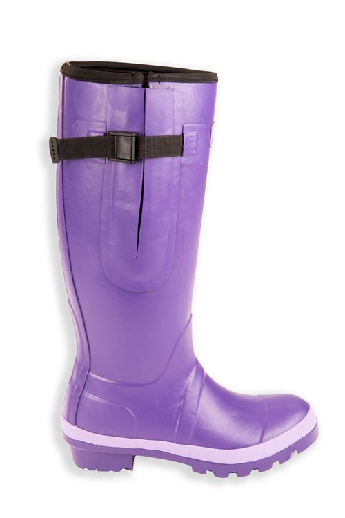 Purple Ladies Wide Warm Wellies | The Warm Welly Company