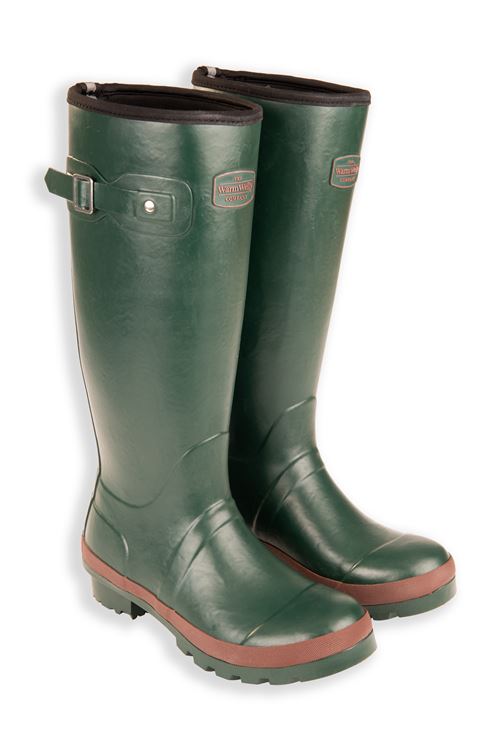 Seconds Green Neoprene Lined Field Warm Wellies