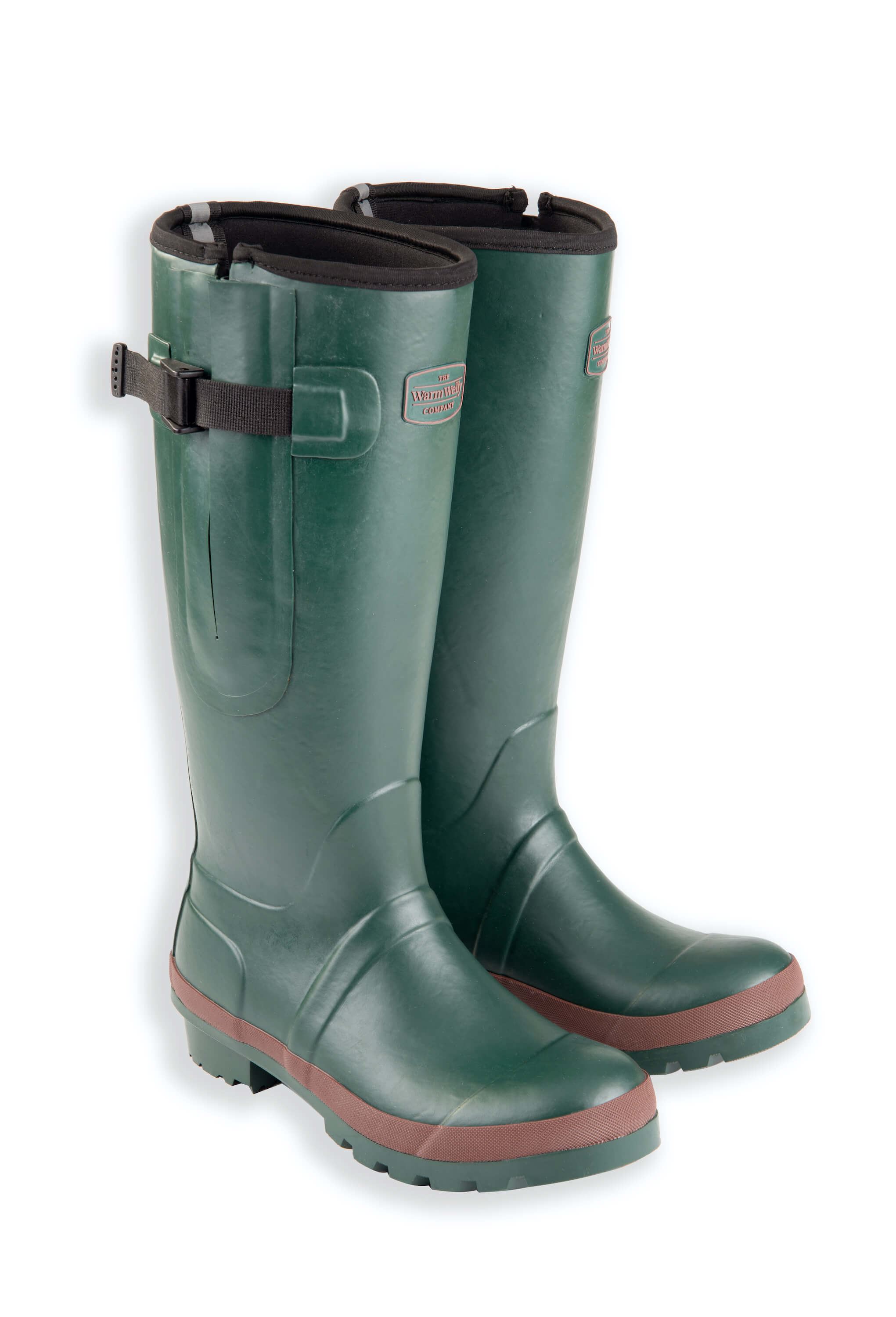 Seconds Green Ladies Wide Warm Wellies | The Warm Welly Company